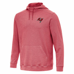 Tampa Bay Buccaneers Antigua Cloud Pullover Hoodie Heather Red | NFL