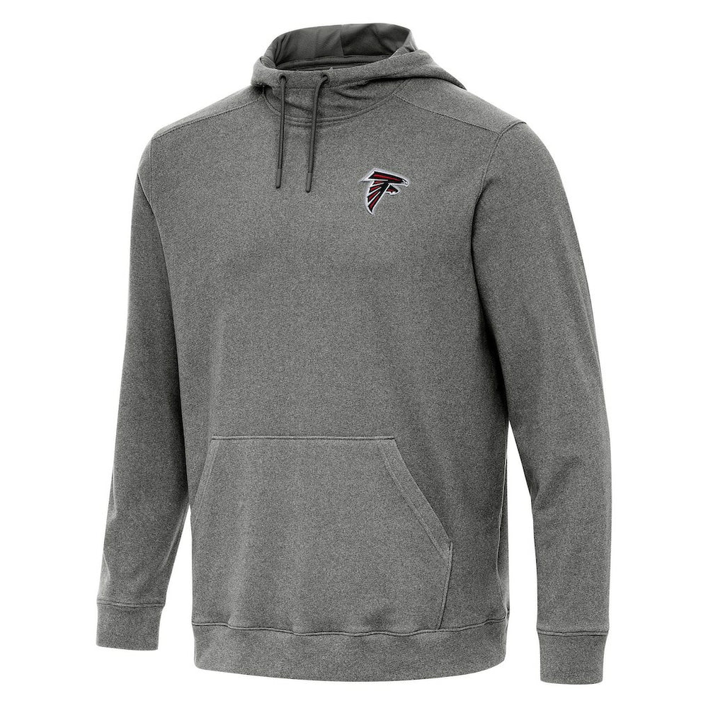 Atlanta Falcons Antigua Cloud Pullover Hoodie Heather Black | NFL