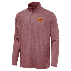 Washington Commanders Antigua Hunk Quarter-Zip Jacket Heather Burgundy | NFL