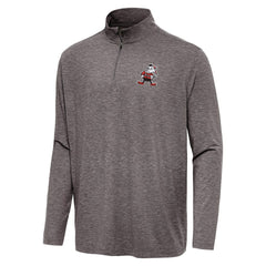 Cleveland Browns Antigua Hunk Quarter-Zip Jacket Brown | NFL
