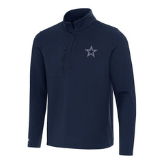 Dallas Cowboys Antigua Insider Quarter-Zip Pullover Top Navy | NFL
