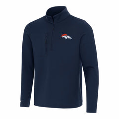 Denver Broncos Antigua Insider Quarter-Zip Pullover Top Navy | NFL