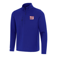 New York Giants Antigua Insider Quarter-Zip Pullover Top Royal | NFL