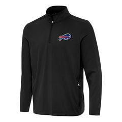 Buffalo Bills Antigua Perilous Quarter-Zip Pullover Top Black | NFL
