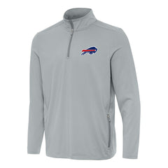 Buffalo Bills Antigua Perilous Quarter-Zip Pullover Top Gray | NFL