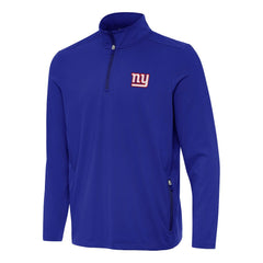New York Giants Antigua Perilous Quarter-Zip Pullover Top Royal | NFL
