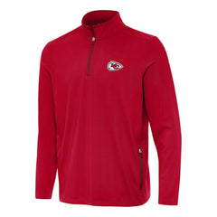 Kansas City Chiefs Antigua Perilous Quarter-Zip Pullover Top Red | NFL