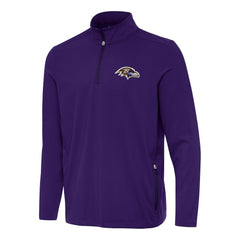 Baltimore Ravens Antigua Perilous Quarter-Zip Pullover Top Purple | NFL