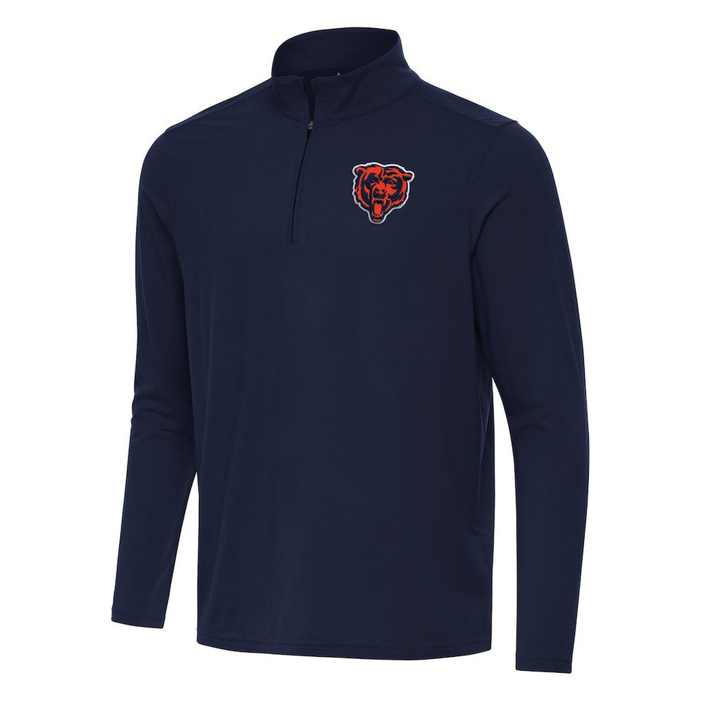 Chicago Bears Antigua Intent Quarter-Zip Pullover Top Navy | NFL