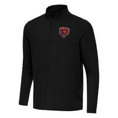 Chicago Bears Antigua Intent Quarter-Zip Pullover Top Black | NFL