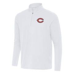 Chicago Bears Antigua Intent Quarter-Zip Pullover Top White | NFL
