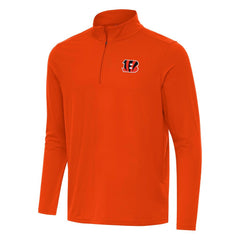 Cincinnati Bengals Antigua Intent Quarter-Zip Pullover Top Orange | NFL