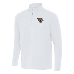 Jacksonville Jaguars Antigua Intent Quarter-Zip Pullover Top White | NFL