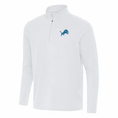 Detroit Lions Antigua Intent Quarter-Zip Pullover Top White | NFL