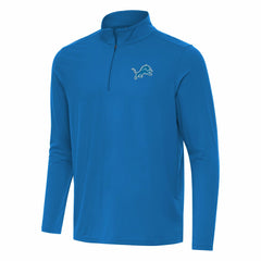 Detroit Lions Antigua Intent Quarter-Zip Pullover Top Blue | NFL