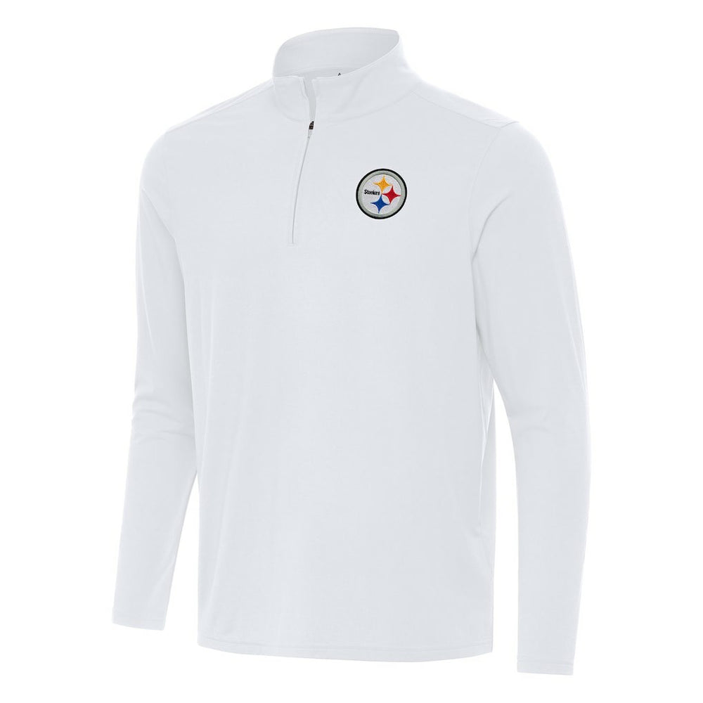 Pittsburgh Steelers Antigua Intent Quarter-Zip Pullover Top White | NFL
