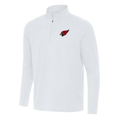 Arizona Cardinals Antigua Intent Quarter-Zip Pullover Top White | NFL
