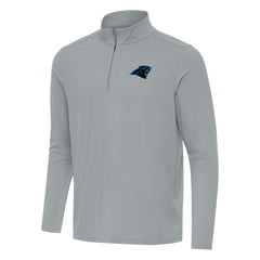 Carolina Panthers Antigua Intent Quarter-Zip Pullover Top Gray | NFL