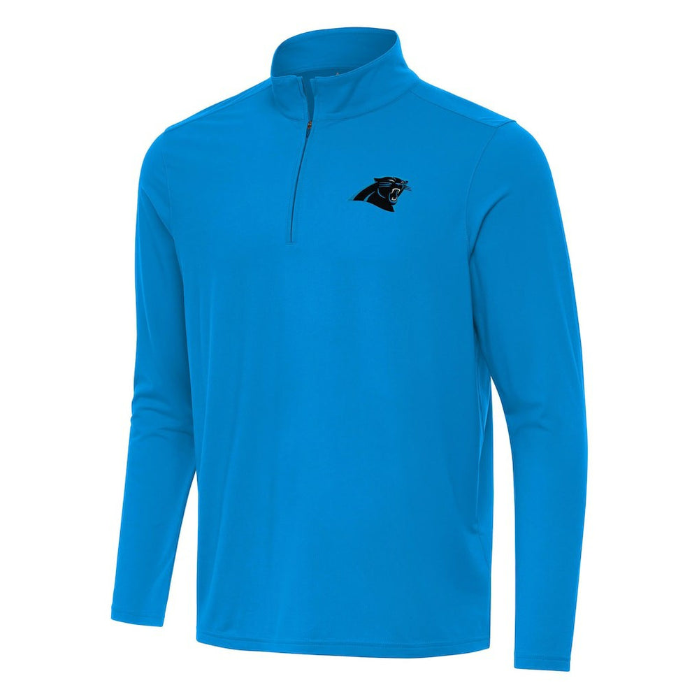 Carolina Panthers Antigua Intent Quarter-Zip Pullover Top Blue | NFL