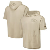 Kansas City Chiefs Pro Standard Neutrals Capsule Short Sleeve Pullover Hoodie Tan | NFL