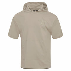 Dallas Cowboys Pro Standard Neutrals Capsule Short Sleeve Pullover Hoodie Tan | NFL