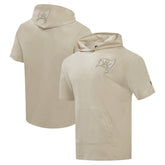 Tampa Bay Buccaneers Pro Standard Neutrals Capsule Short Sleeve Pullover Hoodie Tan | NFL