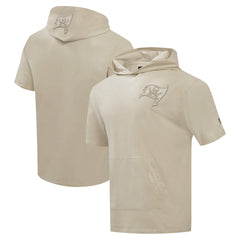 Tampa Bay Buccaneers Pro Standard Neutrals Capsule Short Sleeve Pullover Hoodie Tan | NFL