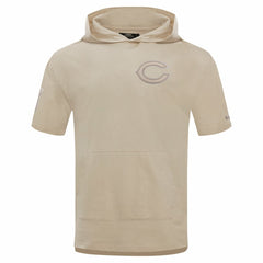 Chicago Bears Pro Standard Neutrals Capsule Short Sleeve Pullover Hoodie Tan | NFL