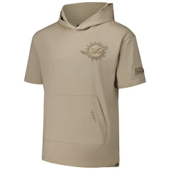 Miami Dolphins Pro Standard Neutrals Capsule Short Sleeve Pullover Hoodie Tan | NFL