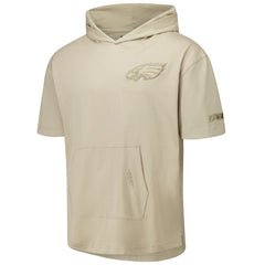 Philadelphia Eagles Pro Standard Neutrals Capsule Short Sleeve Pullover Hoodie Tan | NFL