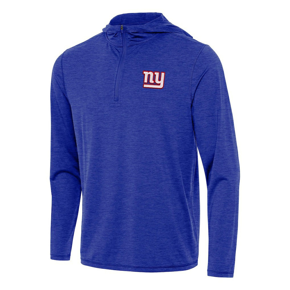New York Giants Antigua Tidy Quarter-Zip Pullover Hoodie Heather Royal | NFL