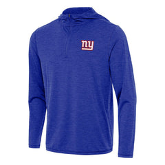 New York Giants Antigua Tidy Quarter-Zip Pullover Hoodie Heather Royal | NFL