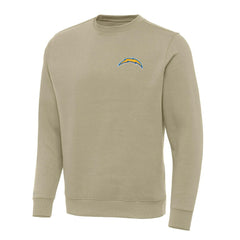 Los Angeles Chargers Antigua Victory Pullover Sweatshirt Khaki | NFL