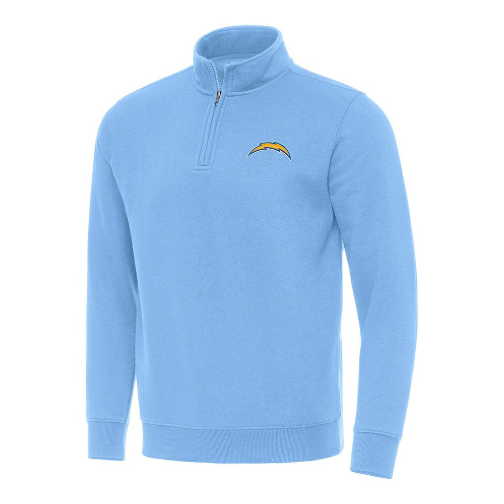 Los Angeles Chargers Antigua Victory Quarter-Zip Pullover Top Powder Blue | NFL