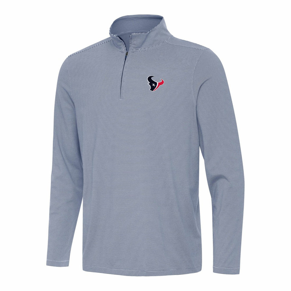 Houston Texans Antigua Twine Quarter-Zip Jacket Navy/White | NFL