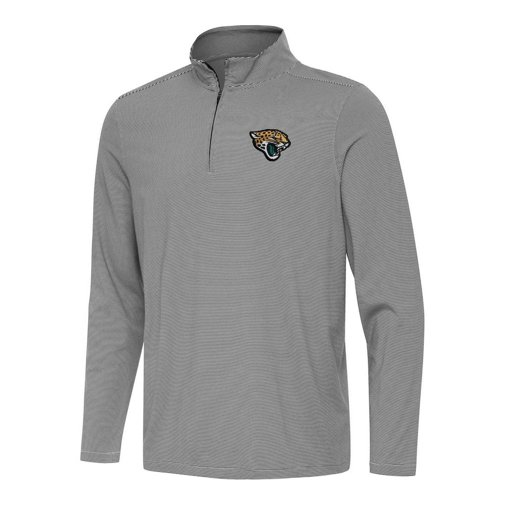 Jacksonville Jaguars Antigua Twine Quarter-Zip Jacket Black/White | NFL