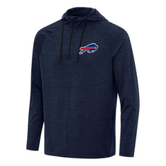 Buffalo Bills Antigua Spikes Quarter-Zip Pullover Hoodie Heather Navy | NFL