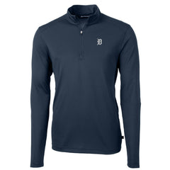 Detroit Tigers Cutter & Buck Virtue Eco Pique Quarter-Zip Jacket - MLB