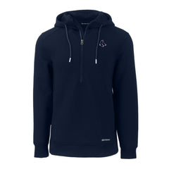 Boston Red Sox Cutter & Buck Roam Eco Recycled Half-Zip Pullover Hoodie - MLB
