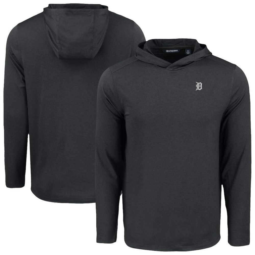 Detroit Tigers Cutter & Buck Coastline Epic Comfort Eco Recycled Long Sleeve Hoodie T-Shirt - MLB