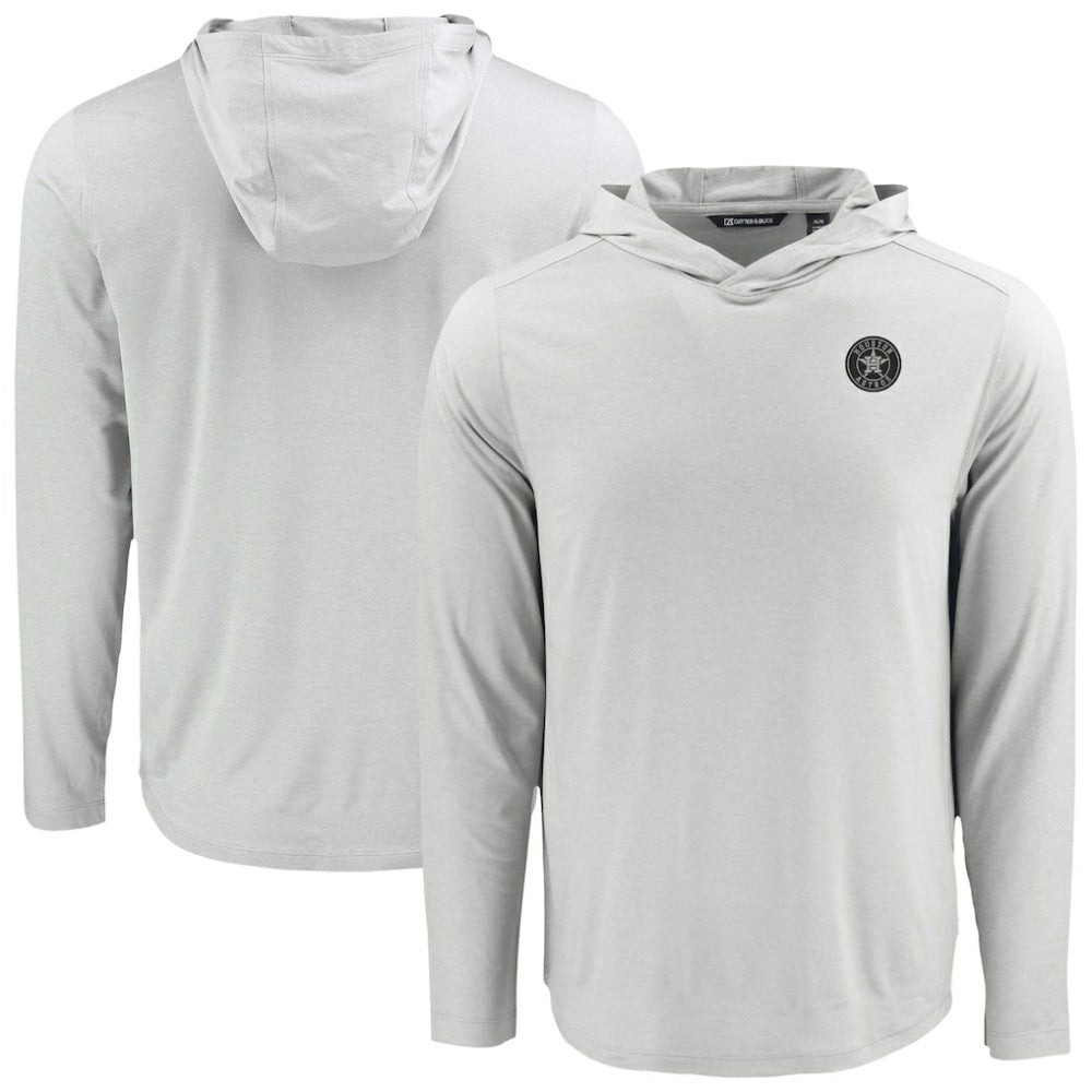 Houston Astros Cutter & Buck Coastline Epic Comfort Eco Recycled Long Sleeve Hoodie T-Shirt - MLB