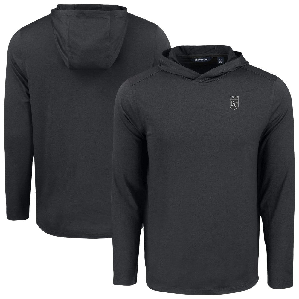 Kansas City Royals Cutter & Buck Coastline Epic Comfort Eco Recycled Long Sleeve Hoodie T-Shirt - MLB
