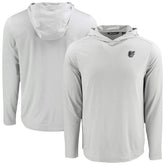 Baltimore Orioles Cutter & Buck Coastline Epic Comfort Eco Recycled Long Sleeve Hoodie T-Shirt - MLB