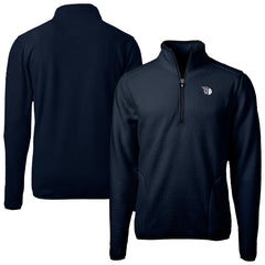 Cleveland Guardians Cutter & Buck Cascade Eco Fleece Quarter-Zip Jacket - MLB