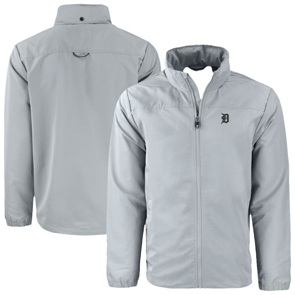 Detroit Tigers Cutter & Buck Charter Eco Recycled Full-Zip Hoodie Jacket - MLB