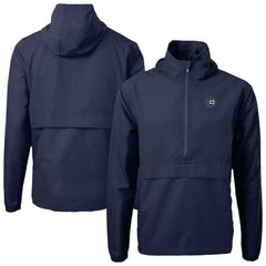 Chicago Cubs Cutter & Buck Charter Eco Recycled Anorak Half-Zip Hoodie Jacket - MLB