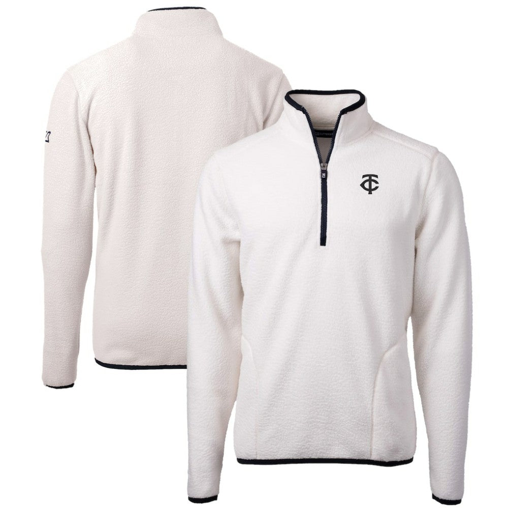 Minnesota Twins Cutter & Buck Cascade Eco Fleece Quarter-Zip Jacket - MLB