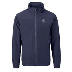 New York Yankees Cutter & Buck Charter Eco Recycled Full-Zip Hoodie Jacket - MLB