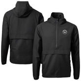 New York Mets Cutter & Buck Charter Eco Recycled Anorak Half-Zip Hoodie Jacket - MLB