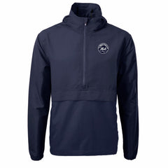 New York Mets Cutter & Buck Charter Eco Recycled Anorak Half-Zip Hoodie Jacket - MLB